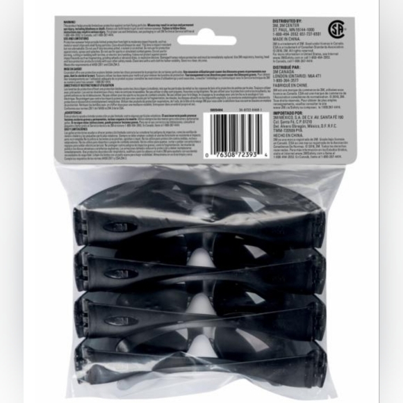 3M™ Safety Eyewear, Gray Frame, Gray lens 4pack - Picture 5 of 5